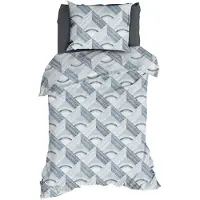 Romanette Dekbedovertrek Pantheon Blauw / Grijs Katoen-140 x 200 / 220 cm | 1-Persoons