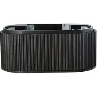SaniGoods Girona wastafelonderkast zwart eiken 100x42cm