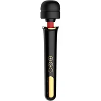 Bossoftoys Wand Massager- Vibrator- Ultra Sterk - -Groot- USB Oplaadbaar - Zwart- 20 Functies - Cadeau Tip!