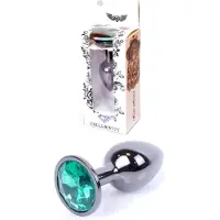 Bossoftoys - Plug - Donker zilver - anaal - Groen - 64-00033 - gave cadeaubox