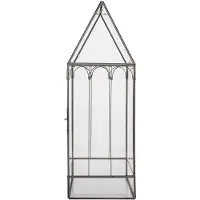 Clayre & Eef Decoratie Kweekkastje 15x15x45 cm Transparant Metaal
