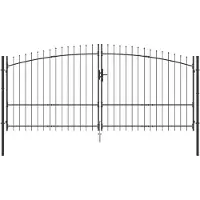 vidaXL Dubbele Heining WOERDEN 400 x 224,5 cm Staal Vergrendelbaar
