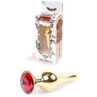 Bossoftoys - Butt - Plug - Gold - Anal - Red - 64-00064