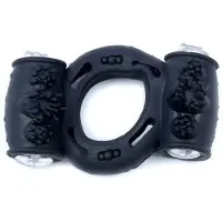 Bossoftoys Penis Ring - CockRing - Met Vibratie - Double Black