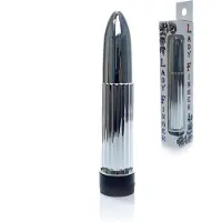 Bossoftoys - Mini Vibrator - Lady Finger - 13 Cm - Dia 2,5 Cm - Silver - 4600019 - Window Colourbox