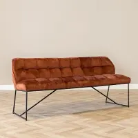 Livin24 Velvet eetkamerbank Janna koper 155 cm