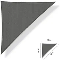 Shadow Comfort Schaduwdoek driehoek 90g 3x3x4,2 Cool grey