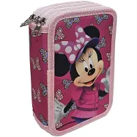 Minnie mouse Disney Bows Drievaks Etui – Roze – Met Inhoud – 13,5x20x6,5 cm