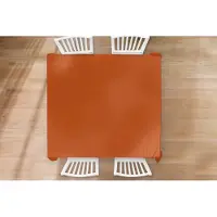KitchenYeah Tafelkleed - Tafellaken - 180x180 cm - Terracotta - Bruin - Palet - Effen - Kleuren - Kleur - Binnen en Buiten