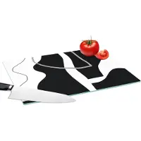 KitchenYeah Glazen Snijplank - 39x28 - Abstract - Minimalisme - Design - Snijplanken Glas