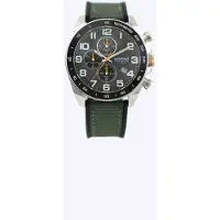 Mistral Watch Sea Time | Heren Horloge | Groen | Quartz Chronograaf | Seiko VD57 Uurwerk | Siliconen Band | 50m Waterbestendig | One Size