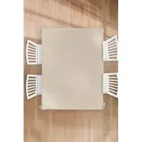 KitchenYeah Tafelkleed - Tafellaken - 150x200 cm - Beige - Effen kleur - Binnen en Buiten