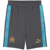 Puma Sportbroek 'Olympique de Marseille King' azuur / goudgeel / donkergrijs