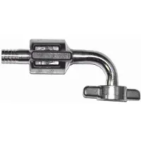 Ich-zapfe Biertap, Bierkraan - Gebogen, gemaakt van roestvrij staal, grootte: 7 mm