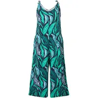 Ulla Popken Jumpsuit marine / lichtblauw / smaragd