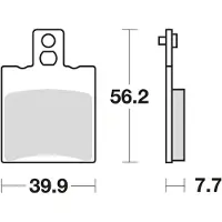 TRW Remblok set, schijfrem MCB708