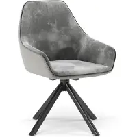 Vicco Eleganza Eetkamerstoel – 60 x 89 cm Lichtgrijs