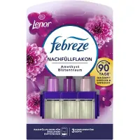 Febreze 3Volution Navulling - Met de geur van Lenor - Amethist & Bloemen Boeket - 20 ml - Navulverpakking - 3 afwisselende geuren - Gaat tot 90 Dagen mee