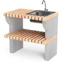 Tuozi Bailén Plus Zijtafel Module Met Spoelbak En Kraan, Rechts