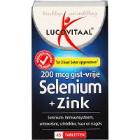 Lucovitaal 2+3 Gratis: Selenium & Zink 200 Mcg Gistvrij 45 Tabletten
