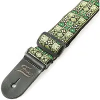 Fame Mosaic Nylon Strap Green - Gitaarband