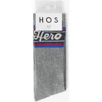 Heroes on Socks grijze sokken met strepen