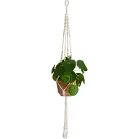 QUVIO Plantenhanger voor bloempot - Gevlochten touw