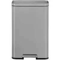 EKO - Madison Pedaalemmer 50 liter - Stainless Steel Plastic - grijs - Prullenbak