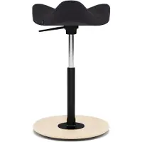 Varier Move zadelkruk, Zwart/Naturel Tonal - ergonomisch