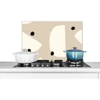 KitchenYeah Spatscherm keuken 60x40 cm - Kookplaat achterwand Pastel - Abstract - Design - Muurbeschermer - Spatwand fornuis - Hoogwaardig aluminium