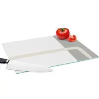 KitchenYeah Glazen Snijplank - 39x28 - Abstract - Minimalisme - Design - Snijplanken Glas