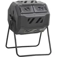 Ceruzo Compostmolen 160L – Roterend - Frame Metaal- Snelle Compostering