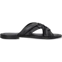 Stefano lauran Dames Slippers 24003 - Zwart - Maat 39