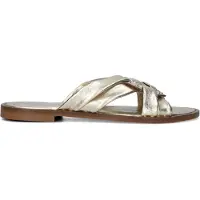 Stefano lauran Dames Slippers 24003 - Goud - Maat 41