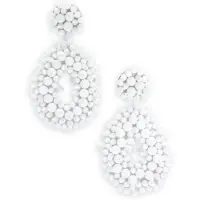 Notre-V Dames Sieraden Earring Beats - Wit - Maat ONESIZE
