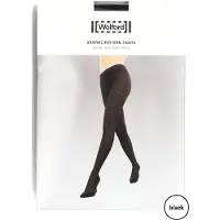 Wolford Dames Beenmode Graphic Pattern Tights - Zwart - Maat XS