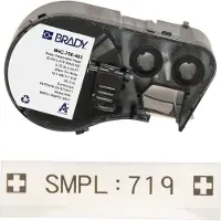 Brady M4C-750-403 tape papier zwart op transparant | 19,05 mm x 7,62 m (origineel)