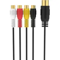 Sinox GO DIN 5-pins (m) - 2x Tulp stereo (v) adapter (recorder - versterker) | 0,20 meter