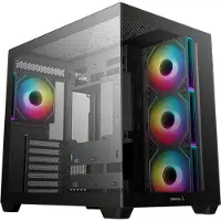 DeepCool CG530 4F - Midtowermodel ITX, Micro-ATX, ATX - geen voeding (ATX) - 3x 2.5", 2x 3.5" - 2x USB A - 1x USB C - zwart
