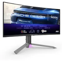 AOC PD34 Gaming monitor Energielabel G (A - G) 86.4 cm (34 inch) 3440 x 1440 Pixel 21:9 0.03 ms DisplayPort, HDMI OLED