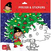 Clavis Joy Kleurposter Heksje Mimi viert Kerstmis