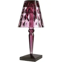 Kartell Big Battery - Tafellamp IP54, pruim Battery, dimbaar, paars / roze / rose, Kunststof, Design