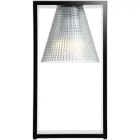 Kartell Tafellampe , Light-Air, Zwart, Woonkamer, Kunststof, Designer