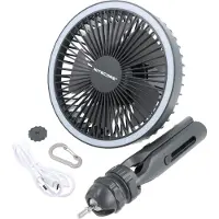 Nitecore NEF10 Portable Fan, grijs, ventilator met lamp en powerbank