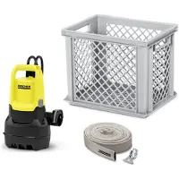 Kärcher SP 16.000 Flood Box vuilwater Dompelpomp - Wateropbrengst 16000 l/u - Vlakafszuiging tot 25 mm - Korrelgrootte max. 20 mm - Inclusief box en 10 m slang