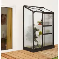 Vitavia Tuinkas Ida 900 - Polycarbonaat 4mm - Zwart - 131x69x182cm