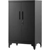 Songmics Stalen opbergkast, Zwart / 60B cm