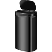 Juskys Automatische Prullenbak / Afvalemmer / Sensorprullenbak - 60 Liter - Zwart - Rechthoekig