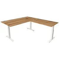 Kerkmann Move4 Elektrisch hoogteverstelbaar Zit-sta-bureau Eiken T-voet 2000 (B) x 2.200 (D) x 1290 (H) mm Hout, Metaal
