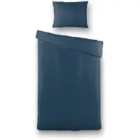 Presence Dekbedovertrek Egyptisch Katoen - Uni - Donker Blauw 140 x
